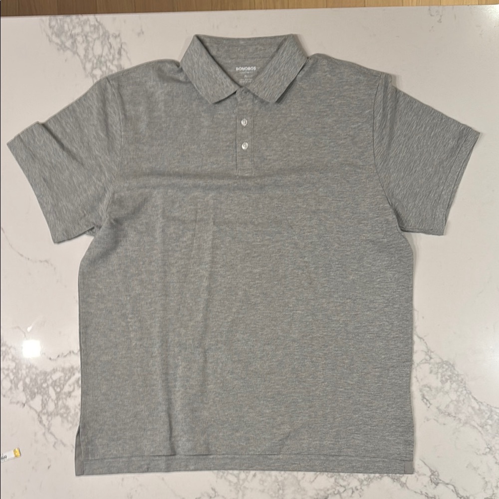Men's Bonobos Gray Polo Shirt size XL